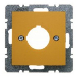 10621907 Центральная панель для сигнального и контрольного устройства диаметром 22,5 мм цвет: желтый, матовый S.1 Berker