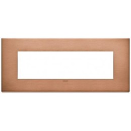 22657.86 Рамка Eikon EXE Медь сатиновая 7-модульная Vimar