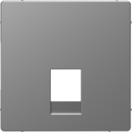 MTN4215-6036 D-life центральная накладка для розетки 2-ной RJ11/RJ12, нерж. сталь Merten