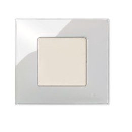 27771-31 Рамка декоративная, 1 пост, (+суппорт), Simon 27 Neos, Глянец, слоновая кость