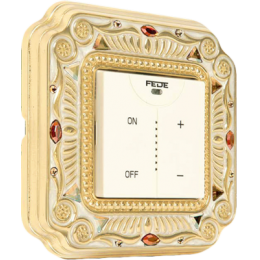 FD01361OPCL Рамка Firenze Патинированное золото 1-постовая Fede