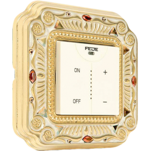 FD01361OPCL Рамка Firenze Патинированное золото 1-постовая Fede