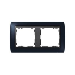 82822-32 Рамка декоративная, 2 поста, Simon 82, графит-графит