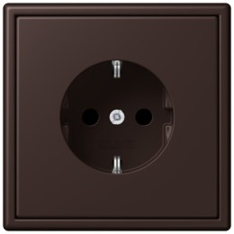 LC1520KI4320J Les Couleurs® Le Corbusier SCHUKO®-розетка со встроенной повышенной защитой от прикосновения terre d‘ombre brulee 59 Jung