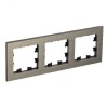 ATN312203 Рамка тройная Schneider Electric Atlasdesign Nature, латунь металл