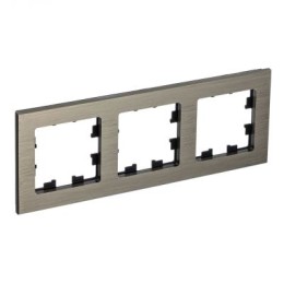 ATN312203 Рамка тройная Schneider Electric Atlasdesign Nature, латунь металл