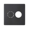 82082-38 Накладка на аудиорозетку для подключения двух аудиоколонок, S82, S82N, графит Simon