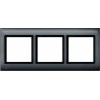 MTN401314 Рамка Aquadesign Антрацит 3-постовая Merten