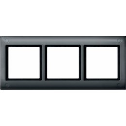 MTN401314 Рамка Aquadesign Антрацит 3-постовая Merten