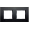 LNA4802M2AR Рамка LivingLight Квадрат Антрацит 2+2 модуля Bticino