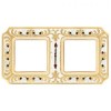 FD01352OPCL Рамка Siena Gold White Patina 2-постовая Fede