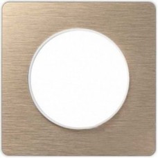 S52P802L Рамка Odace Бронза / белый 1-постовая Schneider Electric S52P802L Рамка Odace Бронза / белый 1-постовая Schneider Electric