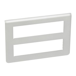 079337 Рамка Mosaic Алюминий 2х8-модульная Legrand