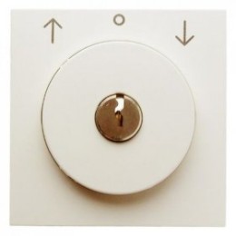 10818982 Центральная панель с замком к жалюзийному замочному выключателю цвет: белый, с блеском S.1 Berker