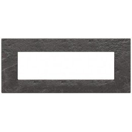 22657.53 Рамка Eikon EXE Черная Маркуина 7-модульная Vimar