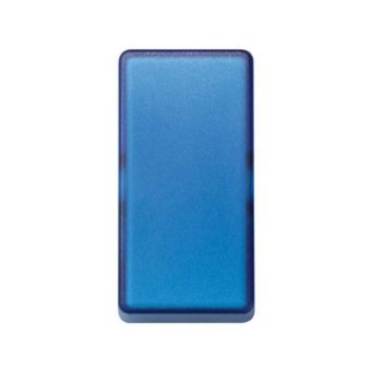 2710010-109 Клавиша декоративная сменная для выключателя (узкий модуль), Simon 27 Play, прозрачный синий