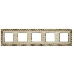 FD01225BD Рамка Provence White Decape 5-постовая Fede