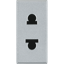 HC4125 Axolute Розетка 2К, 16 А с защитными шторками Евро Bticino