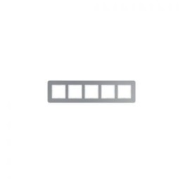 10156074 Рамка Q.7 Алюминий 5-постовая Berker