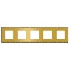 FD01215OR Рамка Toledo Real Gold 5-постовая Fede