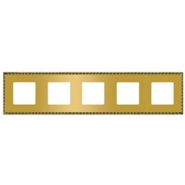 FD01215OR Рамка Toledo Real Gold 5-постовая Fede