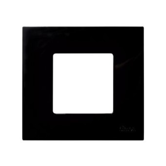 2700617-071 Накладка декоративная на рамку базовую, 1 пост, Simon 27 Play, Color, чёрный