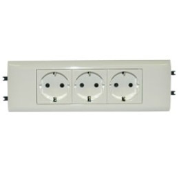 077433 Mosaic Розетка DLP65 немецкий стандарт 3X2к+З Legrand