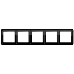 CD585SW Рамка CD 500 Черный 5-постовая Jung