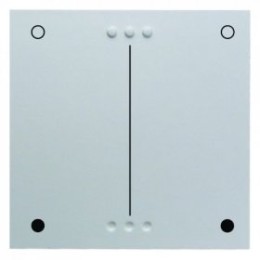 17651909 Кнопка для универсального нажимного диммера двойного включения цвет: полярная белизна, матовый S.1/B.1/B.3/B.7 Glas Berker