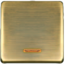 FD04312PM Клавиша для одноклавишных выключателей с подсветкой, цвет Matt Patina FEDE