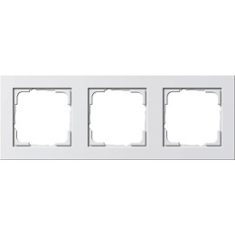 021329 Рамка E2 Белый глянец 3-постовая Gira
