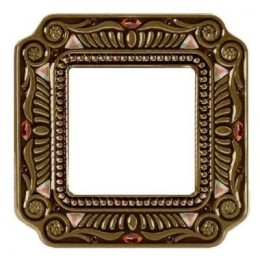 FD01361PBCL Рамка Firenze Патина 1-постовая Fede
