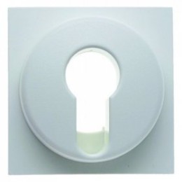 15078989 Центральная панель для замочных выключателей/кнопок цвет: полярная белизна, с блеском S.1/B.3/B.7 Glas Berker