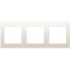 10136092 Рамка Q.3 Белый с эффектом бархата 3-постовая Berker