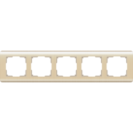 WL12-Frame-05 Рамка на 5 постов  (шампань) Stream Werkel a034615