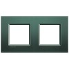 LNA4802M2PK Рамка LivingLight Квадрат Зеленый шелк 2+2 модуля Bticino