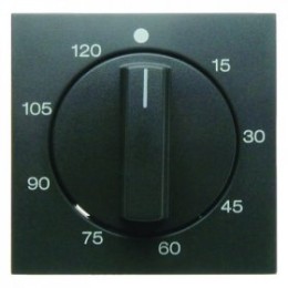 16331606 Центральная панель с регулировкой для механических таймеров цвет: антрацит, матовый B.1/B.3/B.7 Glas Berker