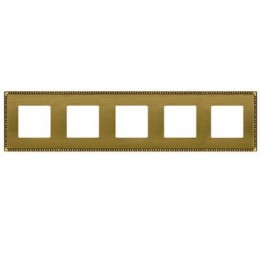 FD01215PB Рамка Toledo Bright Patina 5-постовая Fede