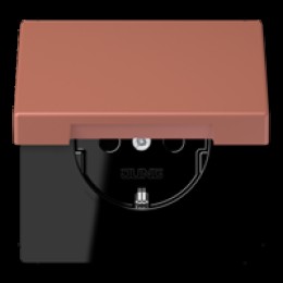LC1520KIKL32121 Les Couleurs® Le Corbusier SCHUKO®-розетка с откидной крышкой и со встроенной повышенной защитой от прикосновения terre sienne brique Jung