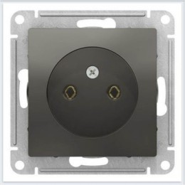 ATN000941 Atlasdesign Розетка без заземления, 16А, механизм, Сталь Schneider Electric