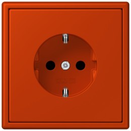 LC1520KI4320A Les Couleurs® Le Corbusier SCHUKO®-розетка со встроенной повышенной защитой от прикосновения rouge vermillon 59 Jung