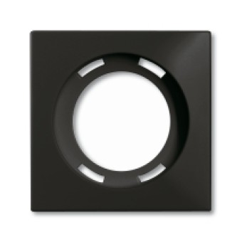 1753-0-0205 (1756-95-507), Плата центральная (накладка) для светосигнализатора 2061/2061 U, серия Basic 55, цвет chateau-black, ABB