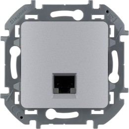 Информационная розетка RJ 45 - категория 6 - UTP Алюминий Legrand INSPIRIA 673832