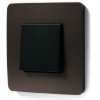 NU280217 Рамка Unica Studio Color Шоколад / Антрацит 1-постовая Schneider Electric