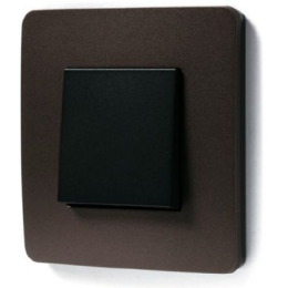 NU280217 Рамка Unica Studio Color Шоколад / Антрацит 1-постовая Schneider Electric