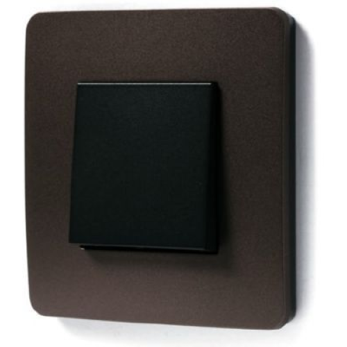 NU280217 Рамка Unica Studio Color Шоколад / Антрацит 1-постовая Schneider Electric