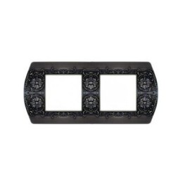 FD01422GR Рамка Sanremo graphite 2-постовая гор/верт. Fede