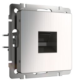 WL02-RJ-45 Розетка Ethernet RJ-45 (глянцевый никель) Antik Werkel a040409