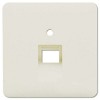 569-1UA CD 500/CD plus Бежевый Накладка 1-ой наклонной ТЛФ/комп розетки Jung