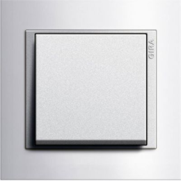 021171 Рамка Event Белый / Алюминий 1-постовая Gira